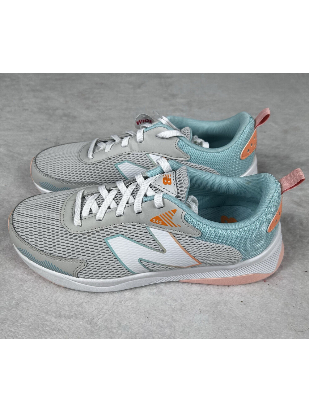 New Balance Big Kids Dynasoft 545 Shoes Size 6 Wide Gray Performance Sneakers
